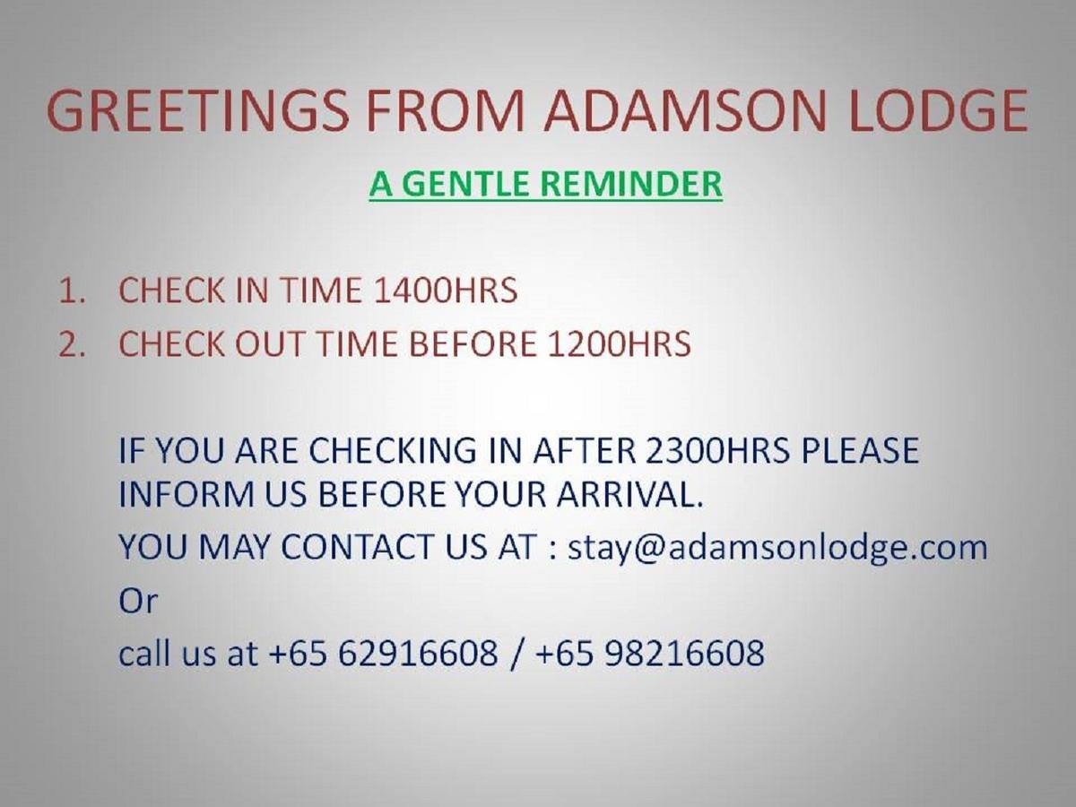Adamson Lodge Сингапур Екстериор снимка